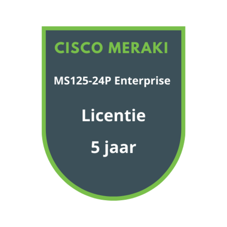 Cisco Meraki MS125-24P Enterprise Licentie 5 jaar