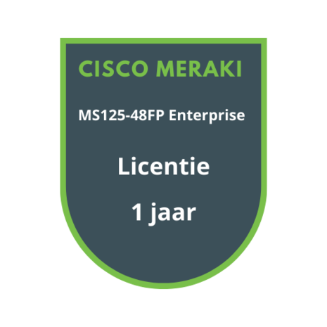Cisco Meraki MS125-48FP Enterprise Licentie 1 jaar