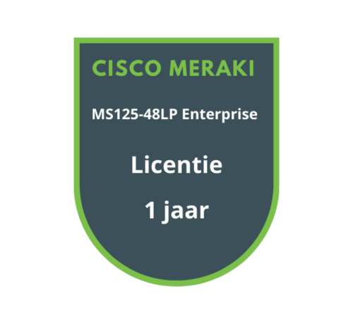 Cisco Meraki Cisco Meraki MS125-48LP Enterprise Licentie 1 jaar