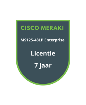 Cisco Meraki MS125-48LP Enterprise Licentie 7 jaar Cisco Meraki MS125-48LP Enterprise Licentie 7 jaar