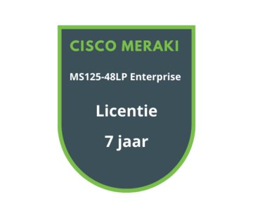 Cisco Meraki Cisco Meraki MS125-48LP Enterprise Licentie 7 jaar
