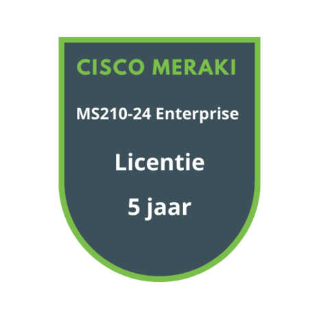 Cisco Meraki MS210-24 Enterprise Licentie 5 jaar