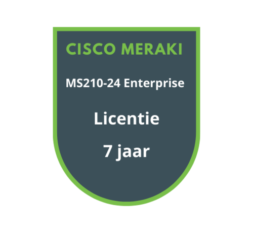 Cisco Meraki Cisco Meraki MS210-24 Enterprise Licentie 7 jaar