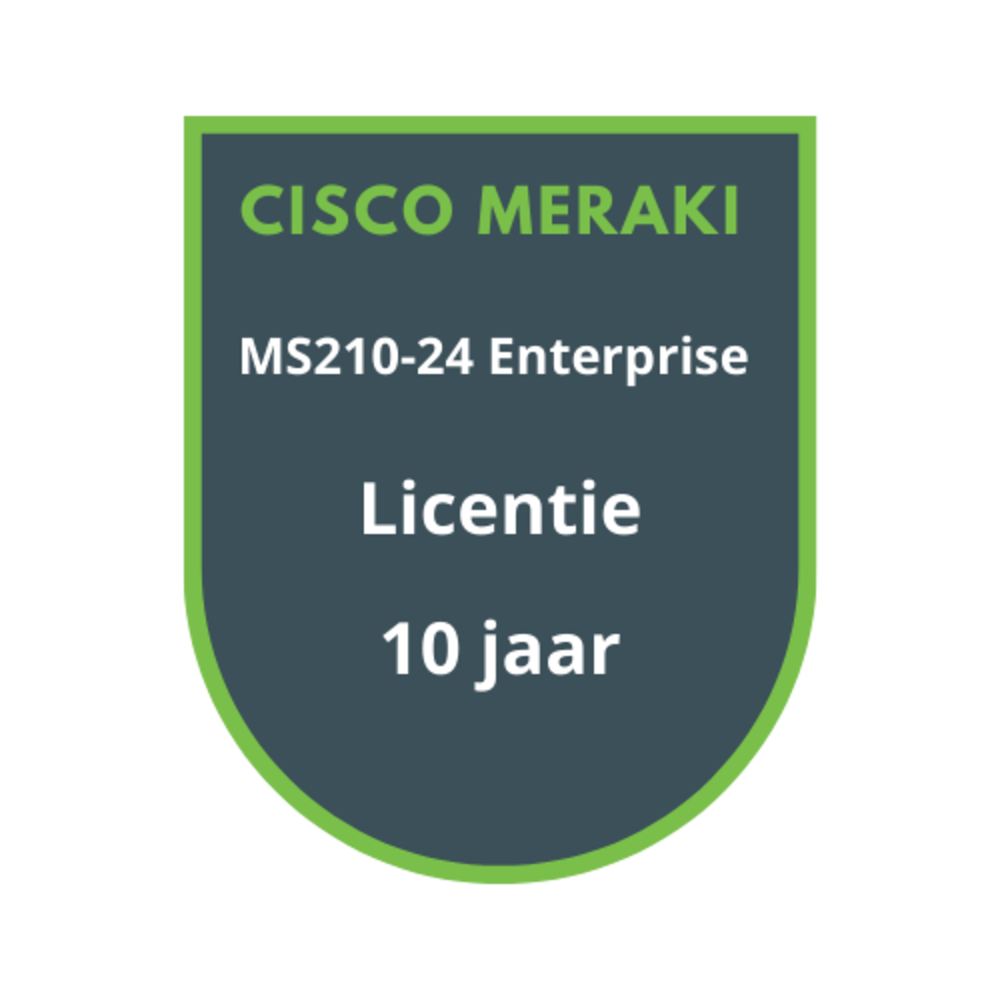 Cisco Meraki MS210-24 Enterprise Licentie 10 jaar