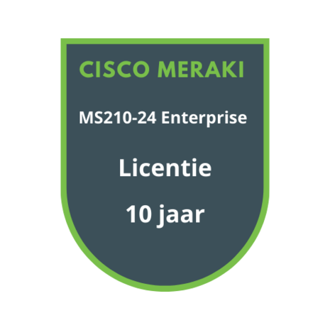 Cisco Meraki MS210-24 Enterprise Licentie 10 jaar