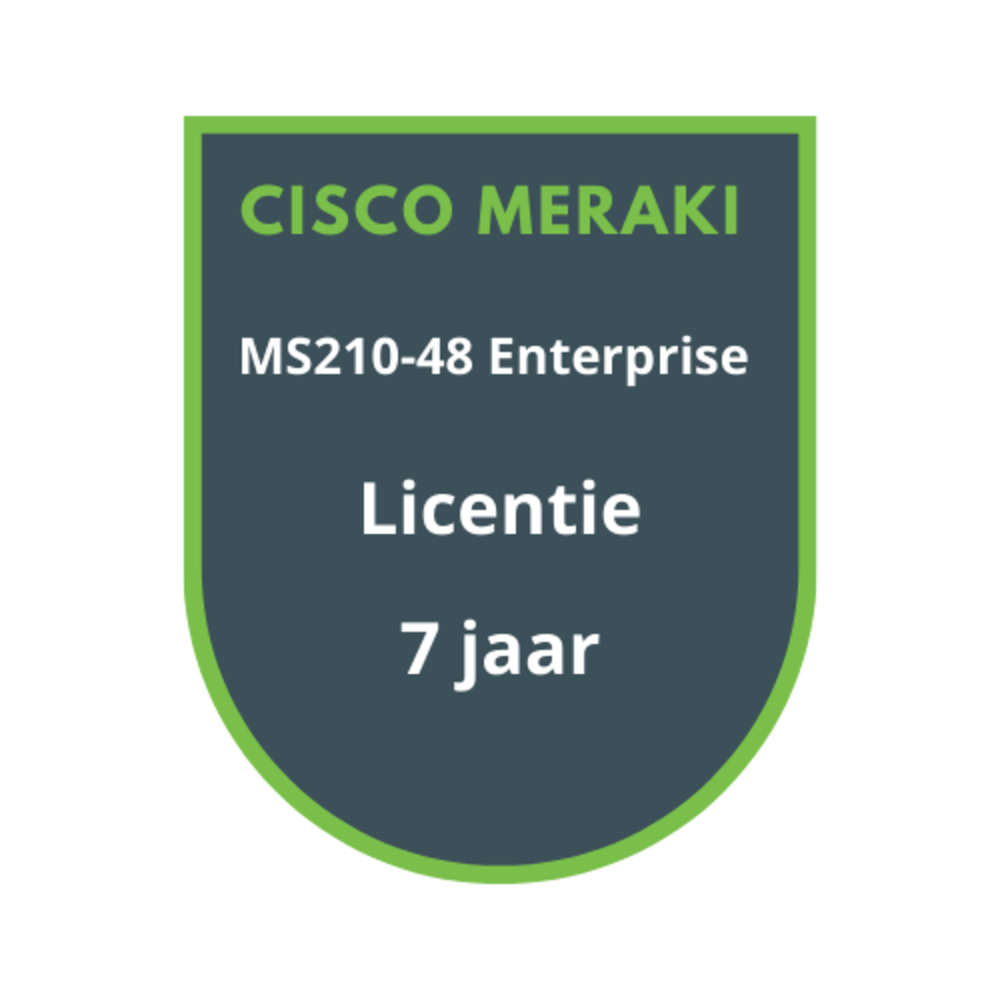 Cisco Meraki MS210-48 Enterprise Licentie 7 jaar