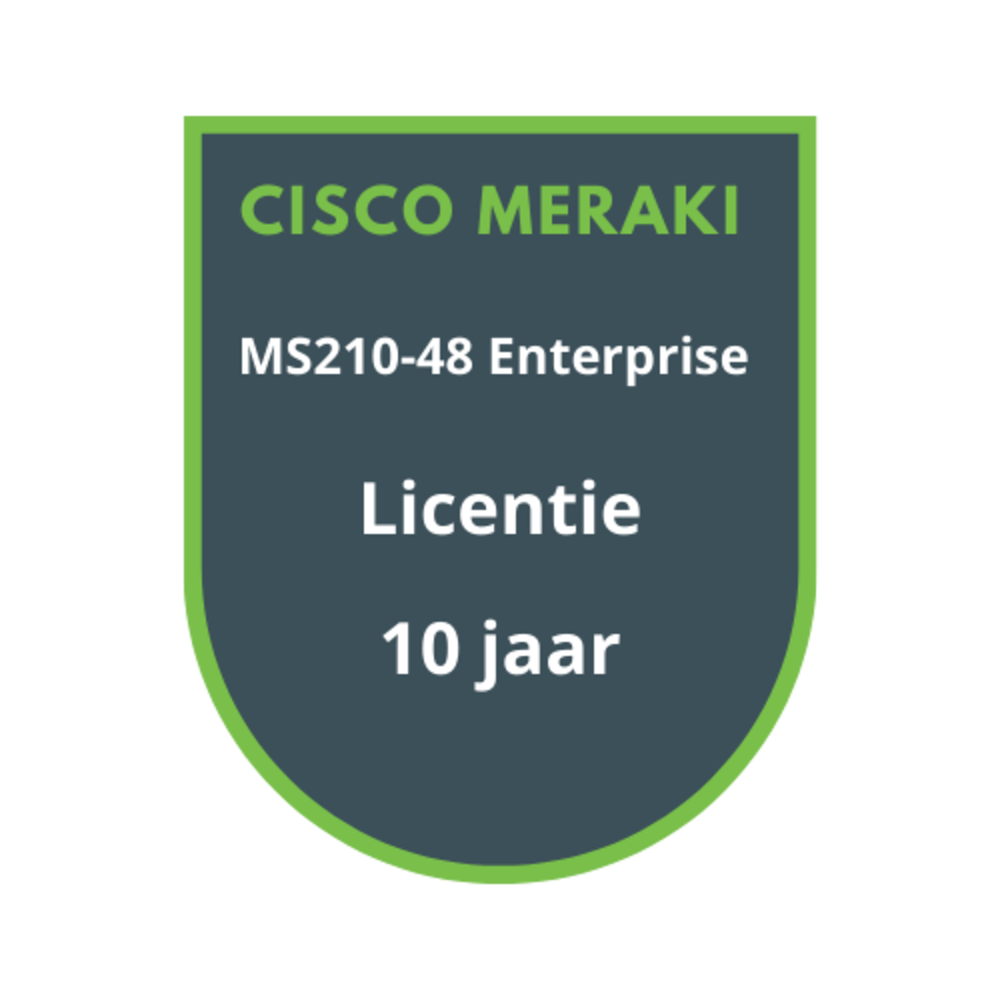 Cisco Meraki MS210-48 Enterprise Licentie 10 jaar