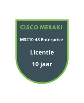 Cisco Meraki MS210-48 Enterprise Licentie 10 jaar Cisco Meraki MS210-48 Enterprise Licentie 10 jaar