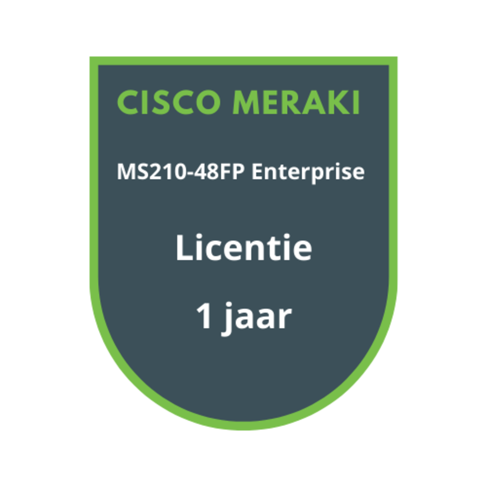 Cisco Meraki MS210-48FP Enterprise Licentie 1 jaar