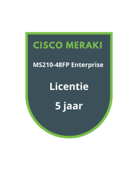 Cisco Meraki MS210-48FP Enterprise Licentie 5 jaar Cisco Meraki MS210-48FP Enterprise Licentie 5 jaar