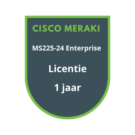 Cisco Meraki MS225-24 Enterprise Licentie 1 jaar