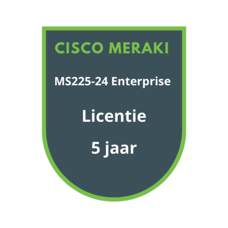Cisco Meraki MS225-24 Enterprise Licentie 5 jaar