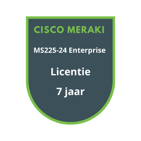 Cisco Meraki MS225-24 Enterprise Licentie 7 jaar