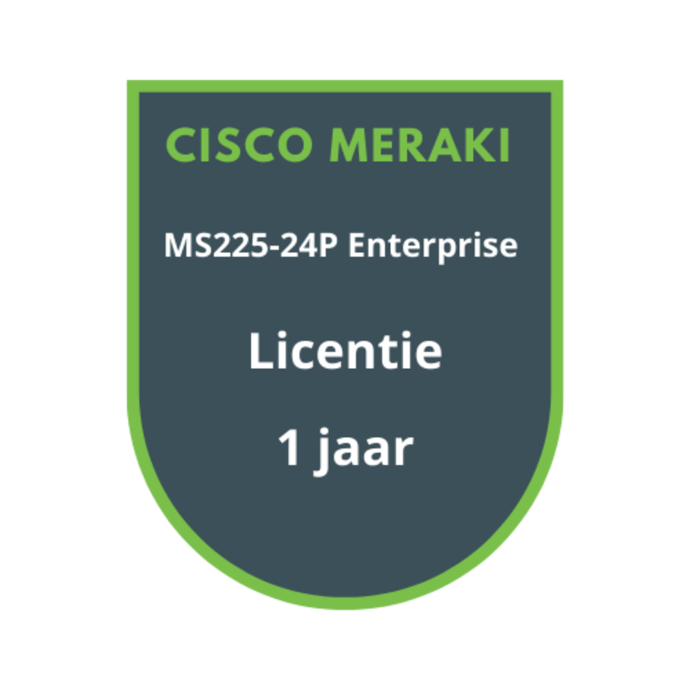 Cisco Meraki MS225-24P Enterprise Licentie 1 jaar