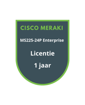 Cisco Meraki MS225-24P Enterprise Licentie 1 jaar Cisco Meraki MS225-24P Enterprise Licentie 1 jaar