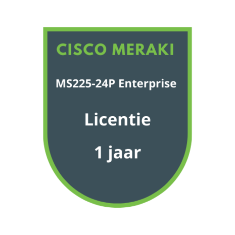Cisco Meraki MS225-24P Enterprise Licentie 1 jaar
