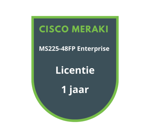 Cisco Meraki Cisco Meraki MS225-48FP Enterprise Licentie 1 jaar