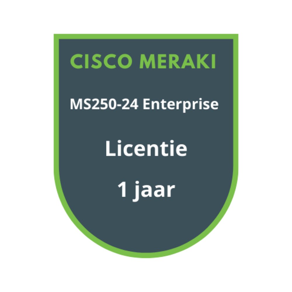 Cisco Meraki MS250-24 Enterprise Licentie 1 jaar