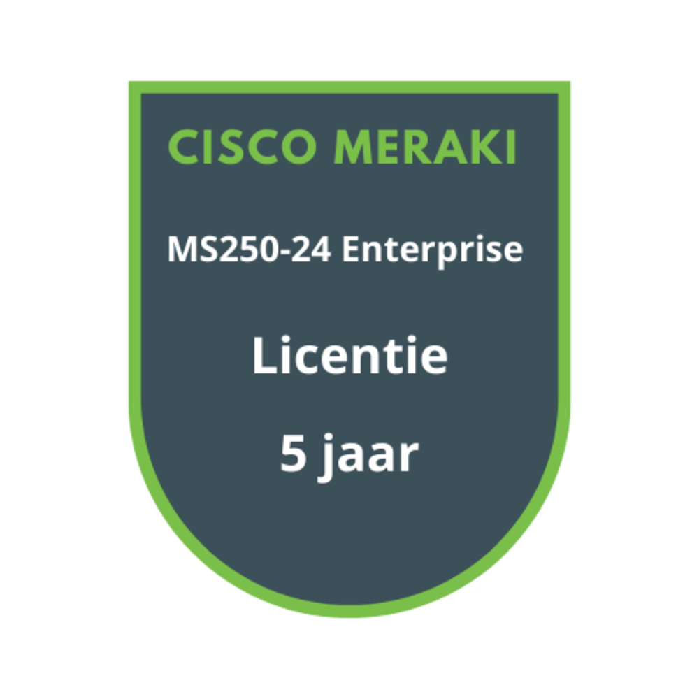 Cisco Meraki MS250-24 Enterprise Licentie 5 jaar
