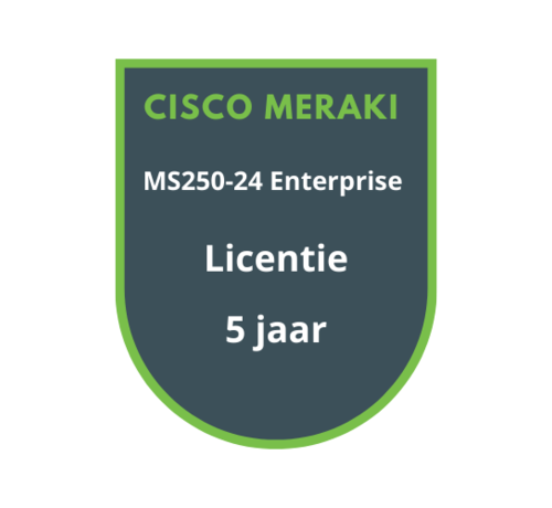 Cisco Meraki Cisco Meraki MS250-24 Enterprise Licentie 5 jaar
