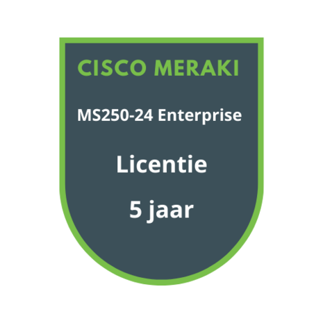 Cisco Meraki MS250-24 Enterprise Licentie 5 jaar