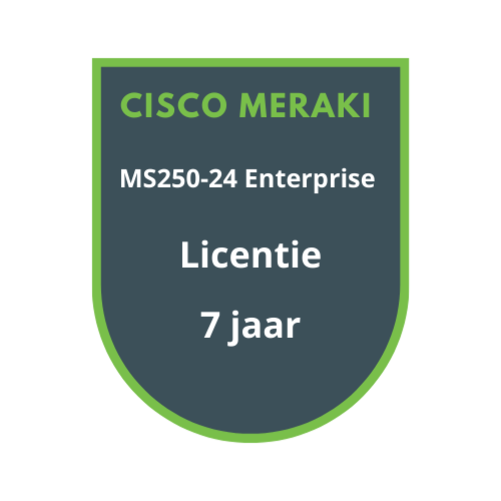 Cisco Meraki MS250-24 Enterprise Licentie 7 jaar