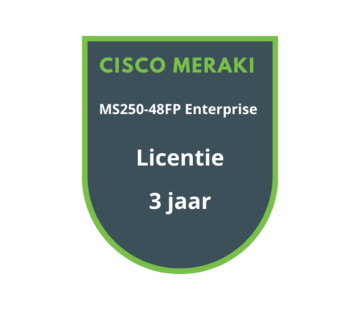 Cisco Meraki Cisco Meraki MS250-48FP Enterprise Licentie 3 jaar