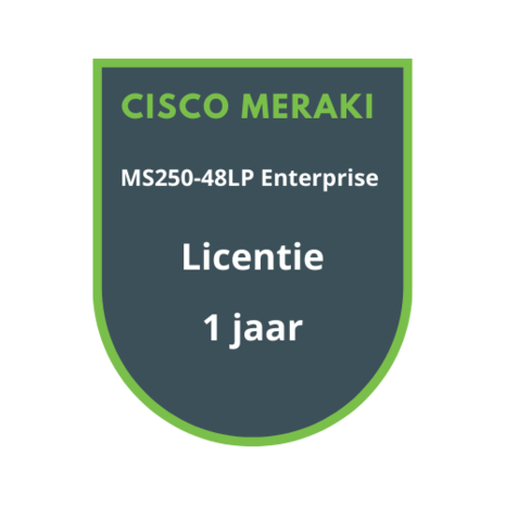 Cisco Meraki MS250-48LP Enterprise Licentie 1 jaar
