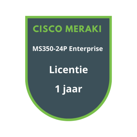 Cisco Meraki MS350-24P Enterprise Licentie 1 jaar