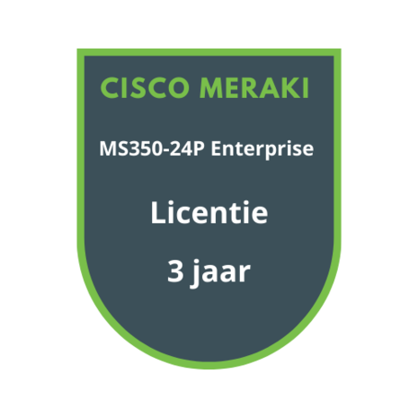 Cisco Meraki MS350-24P Enterprise Licentie 3 jaar