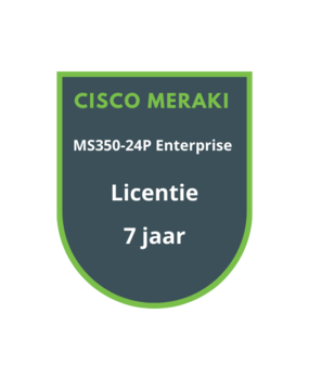 Cisco Meraki MS350-24P Enterprise Licentie 7 jaar Cisco Meraki MS350-24P Enterprise Licentie 7 jaar