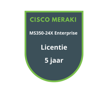 Cisco Meraki Cisco Meraki MS350-24X Enterprise Licentie 5 jaar