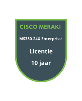 Cisco Meraki MS350-24X Enterprise Licentie 10 jaar Cisco Meraki MS350-24X Enterprise Licentie 10 jaar