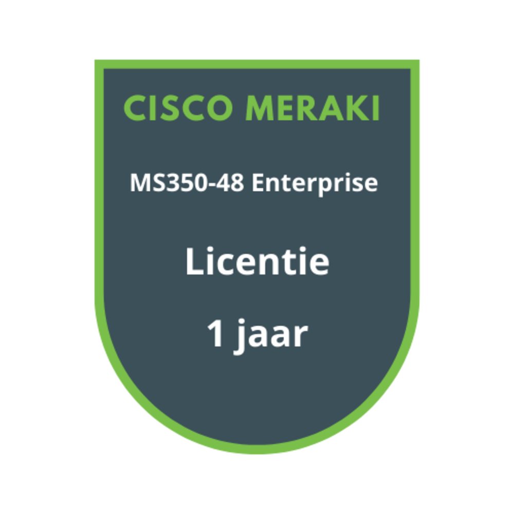 Cisco Meraki MS350-48 Enterprise Licentie 1 jaar
