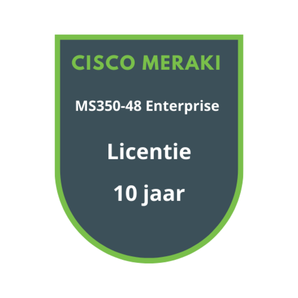 Cisco Meraki MS350-48 Enterprise Licentie 10 jaar