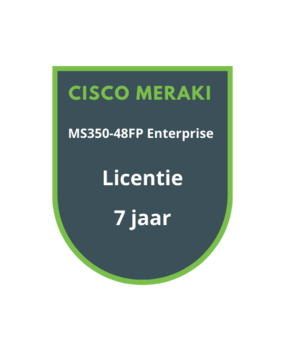 Cisco Meraki MS350-48FP Enterprise Licentie 7 jaar Cisco Meraki MS350-48FP Enterprise Licentie 7 jaar