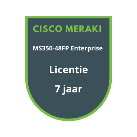 Cisco Meraki MS350-48FP Enterprise Licentie 7 jaar