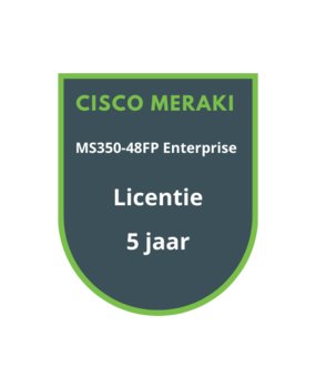 Cisco Meraki MS350-48FP Enterprise Licentie 5 jaar Cisco Meraki MS350-48FP Enterprise Licentie 5 jaar