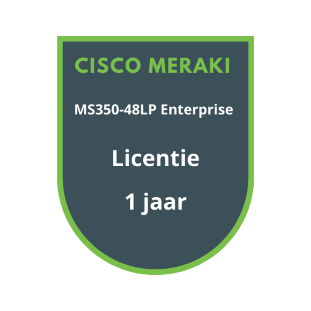Cisco Meraki MS350-48LP Enterprise Licentie 1 jaar