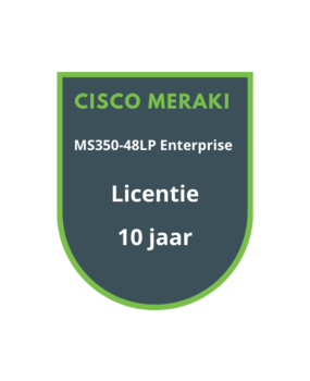 Cisco Meraki MS350-48LP Enterprise Licentie 10 jaar Cisco Meraki MS350-48LP Enterprise Licentie 10 jaar