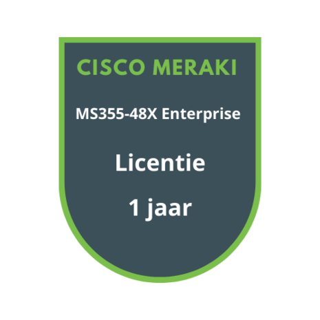 Cisco Meraki MS355-48X Enterprise Licentie 1 jaar