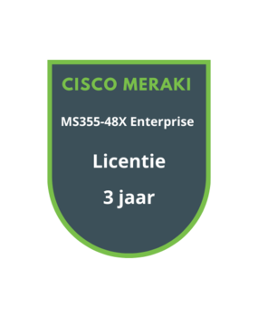 Cisco Meraki MS355-48X Enterprise Licentie 3 jaar Cisco Meraki MS355-48X Enterprise Licentie 3 jaar