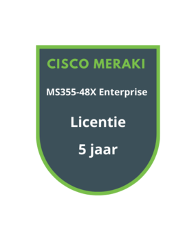 Cisco Meraki MS355-48X Enterprise Licentie 5 jaar Cisco Meraki MS355-48X Enterprise Licentie 5 jaar