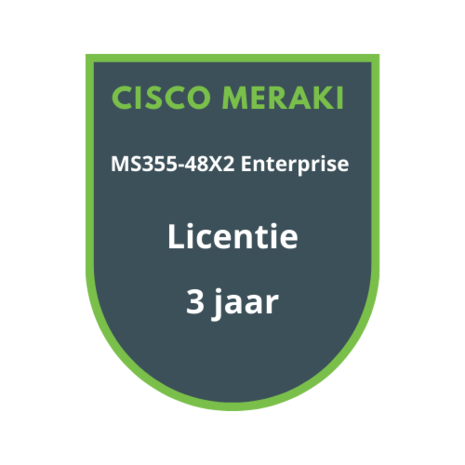 Cisco Meraki MS355-48X2 Enterprise Licentie 3 jaar