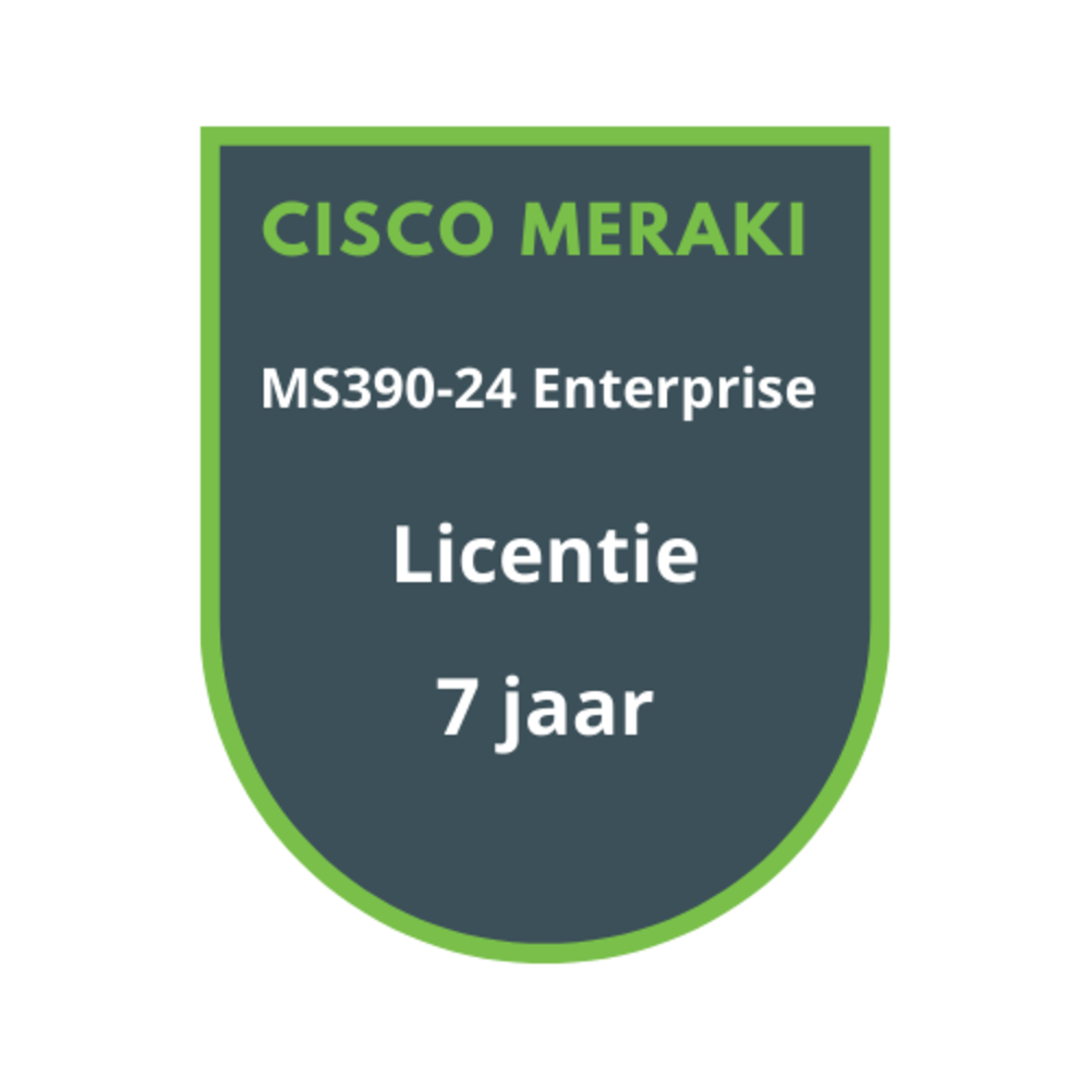 Cisco Meraki MS390-24 Enterprise Licentie 7 jaar