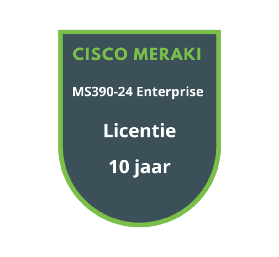 Cisco Meraki MS390-24 Enterprise Licentie 10 jaar