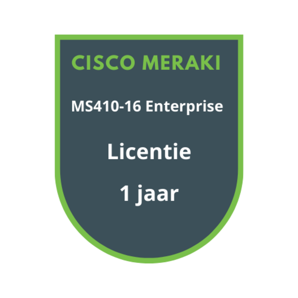 Cisco Meraki MS410-16 Enterprise Licentie 1 jaar