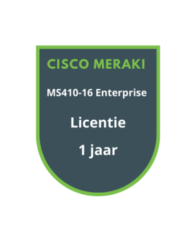 Cisco Meraki MS410-16 Enterprise Licentie 1 jaar Cisco Meraki MS410-16 Enterprise Licentie 1 jaar