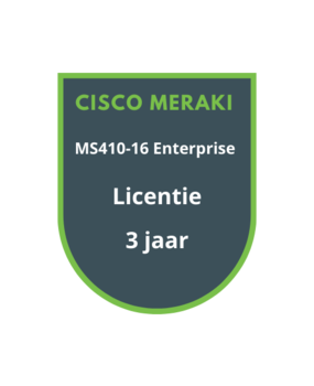 Cisco Meraki MS410-16 Enterprise Licentie 3 jaar Cisco Meraki MS410-16 Enterprise Licentie 3 jaar