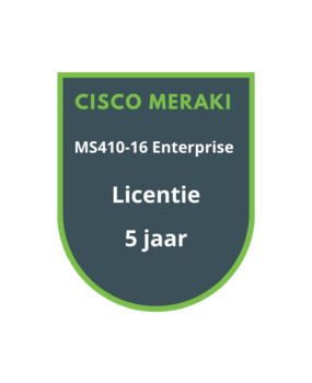 Cisco Meraki MS410-16 Enterprise Licentie 5 jaar Cisco Meraki MS410-16 Enterprise Licentie 5 jaar